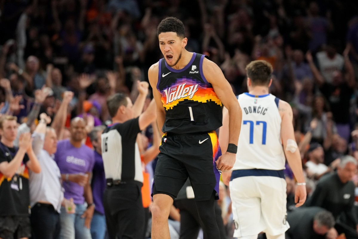 Devin Booker, Phoenix Suns, Dallas Mavericks